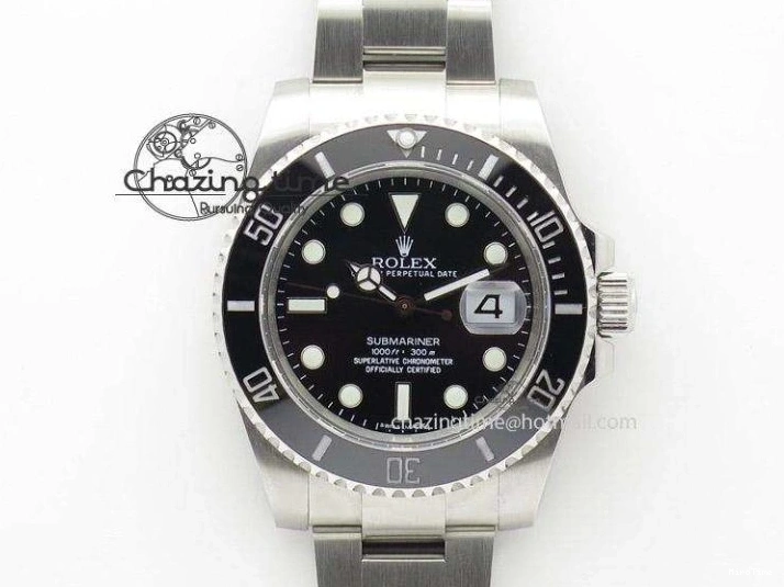 MiroTime 0901 EasyCare Yacht-Master 116622 DLC VRF Best Edition Black Dial on DLC Bracelet VR 2918
